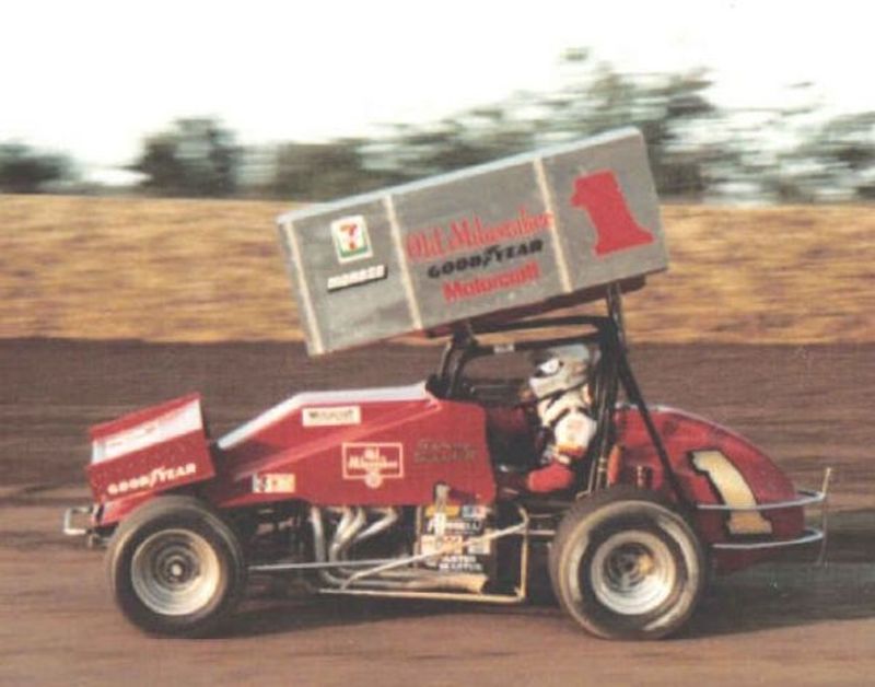 Sammy in the Old Milwaukee car